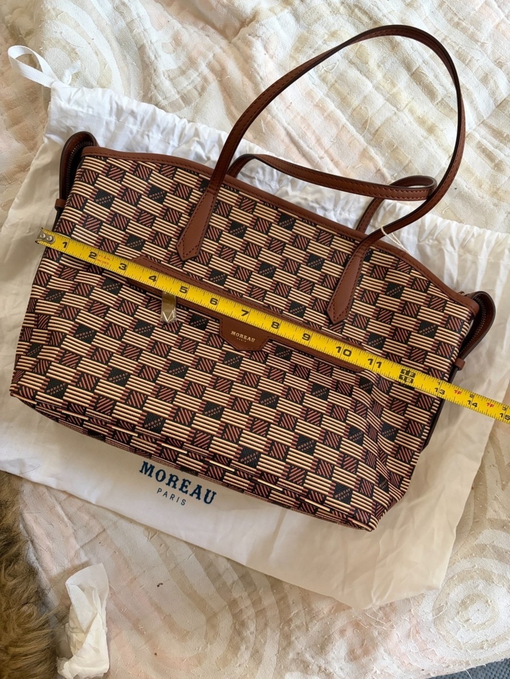 Moreau Paris Monaco small zip tote made in Italy - Picture 16 of 16